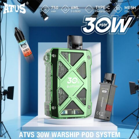 DE012 MAX Wegwerp Vape met Luchtstroomregeling en oplaadbaar ATVS Vape