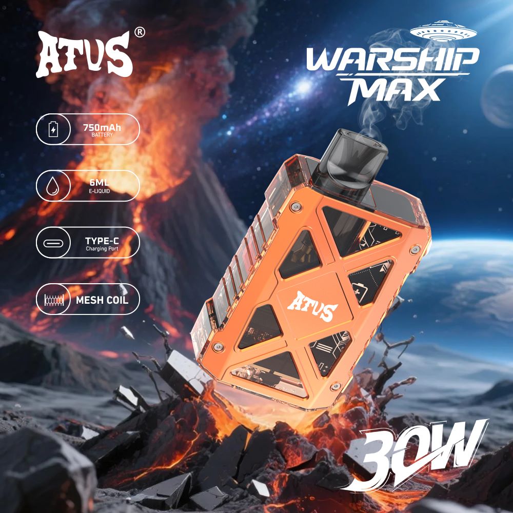 DE012 Wegwerp Vape 7000 Puffs met Luchtstroomregeling en oplaadbaar ATVS Vape