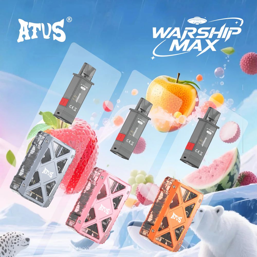 DE012 MAX Wegwerp Vape 7000 Puffs met Luchtstroomregeling en oplaadbaar ATVS Vape