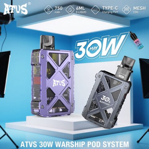 DE012 MAX Wegwerp Vape met Luchtstroomregeling en oplaadbaar ATVS Vape