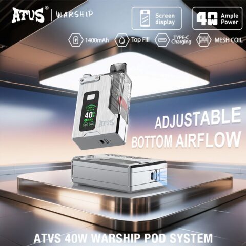 DE012 Pro Wegwerp Vape met Luchtstroomregeling en oplaadbaar ATVS Vape