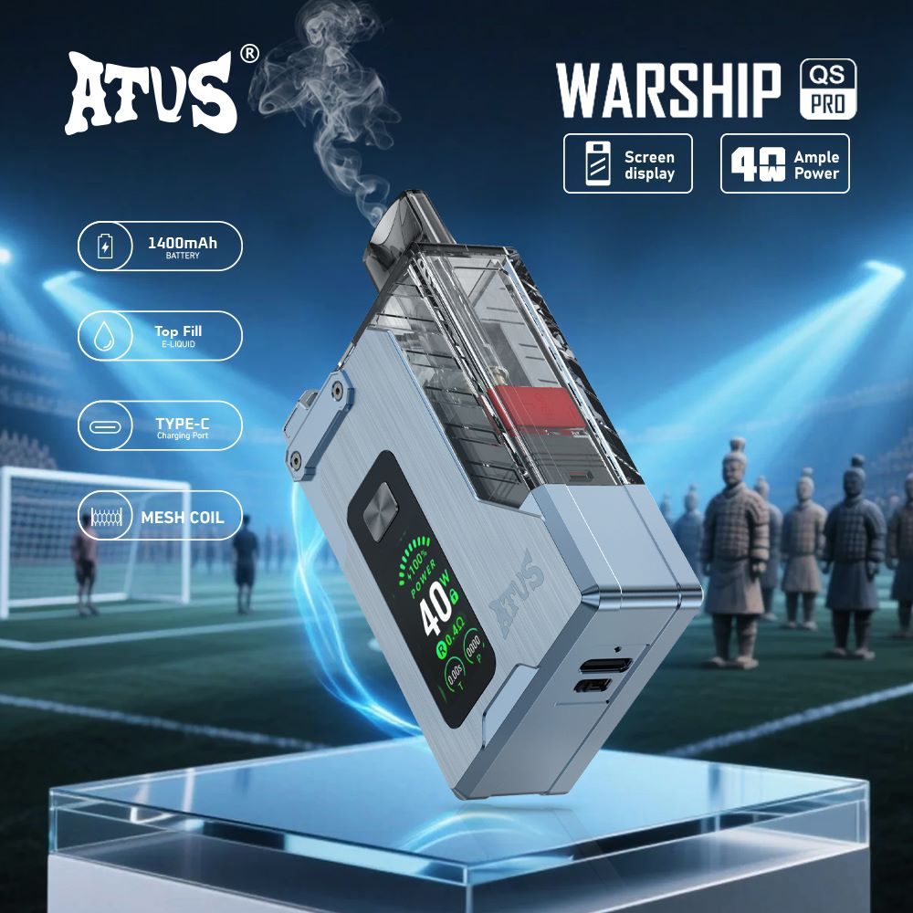 DE012 Pro Wegwerp Vape met Luchtstroomregeling en oplaadbaar ATVS Vape