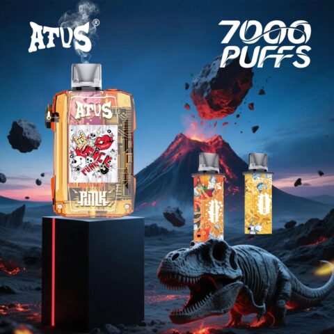 DE012 Wegwerp Vape 7000 Puffs met Luchtstroomregeling en oplaadbaar ATVS Vape