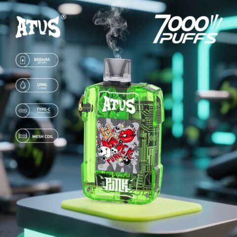 DE012 Wegwerp Vape 7000 Puffs met Luchtstroomregeling en oplaadbaar ATVS Vape