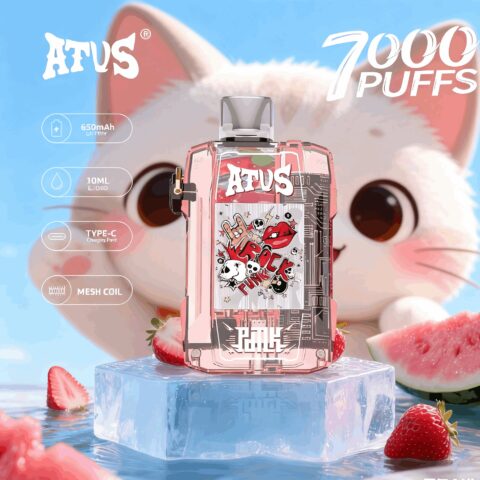 DE012 Wegwerp Vape 7000 Puffs met Luchtstroomregeling en oplaadbaar ATVS Vape