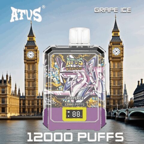 DE013A Wegwerp Vape 12000 Puffs met LED-scherm en instelbare luchtstroom ATVS Vape Disposable E-sigaret