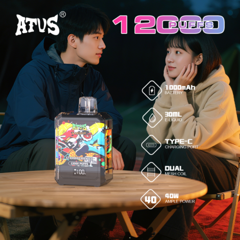 DE013A Vaper Desechable Puffs 12000 Caladas Vapers ATVS Vape