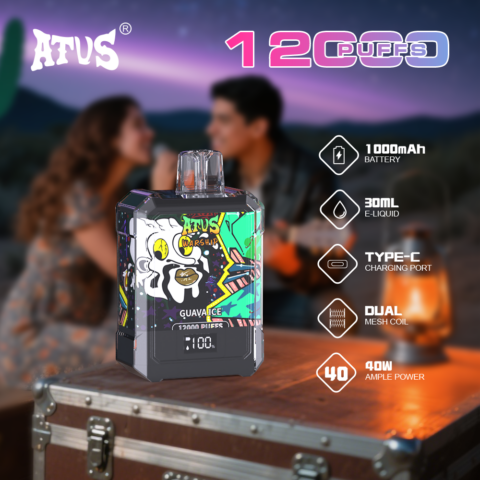 DE013A Vaper Desechable Puffs 12000 Caladas Vapers ATVS Vape