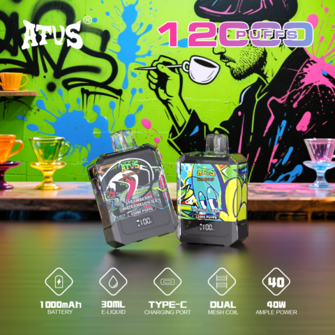 DE013A Vaper Desechable Puffs 12000 Caladas Vapers ATVS Vape