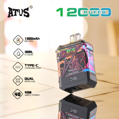 DE013A Vaper Desechable Puffs 12000 Caladas Vapers ATVS Vape