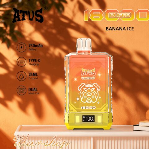 DE015 Wegwerp Vape 18000 Puffs met LED-scherm en instelbare luchtstroom oplaadbaar ATVS E-sigaret Disposable