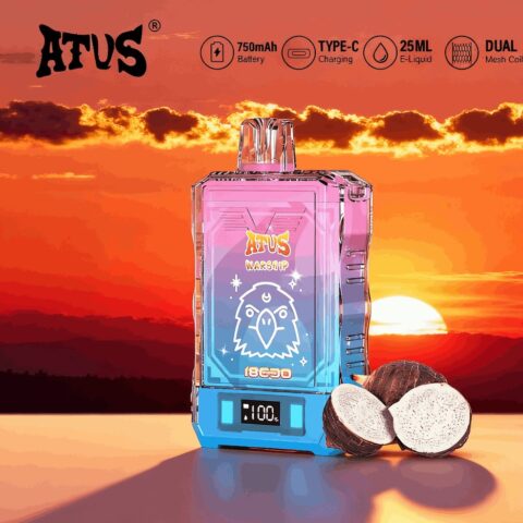 DE015 Wegwerp Vape 18000 Puffs met LED-scherm en instelbare luchtstroom oplaadbaar ATVS E-sigaret Disposable