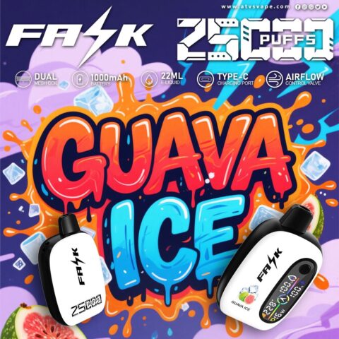 DE016 25000 Puffs Disposable Vape met LED-scherm en instelbare luchtstroom oplaadbaar ATVS E-sigaret Disposable