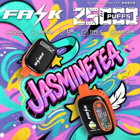 DE016 25000 Puffs Disposable Vape met LED-scherm en instelbare luchtstroom oplaadbaar ATVS E-sigaret Disposable