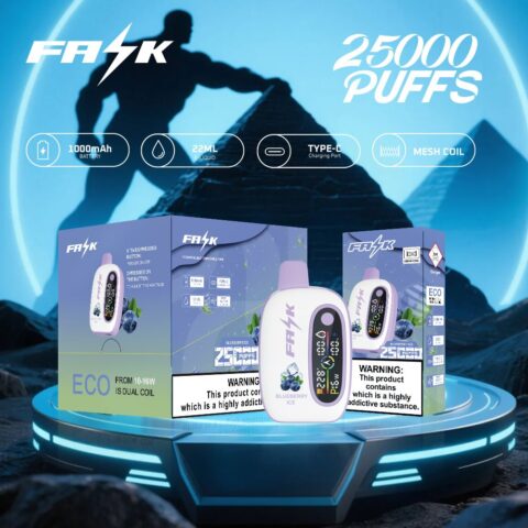 DE016 25000 Puffs Disposable Vape met LED-scherm en instelbare luchtstroom oplaadbaar ATVS E-sigaret Disposable