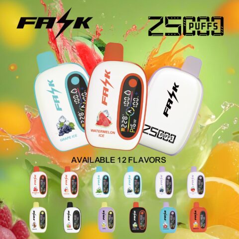 DE016 25000 Puffs Disposable Vape met LED-scherm en instelbare luchtstroom oplaadbaar ATVS E-sigaret Disposable