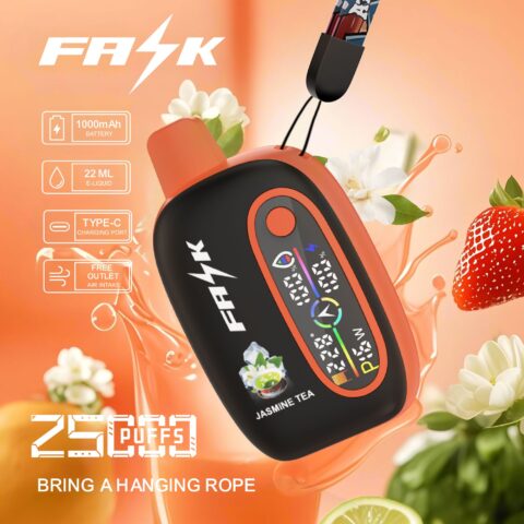 DE016 25000 Puffs Disposable Vape met LED-scherm en instelbare luchtstroom oplaadbaar ATVS E-sigaret Disposable