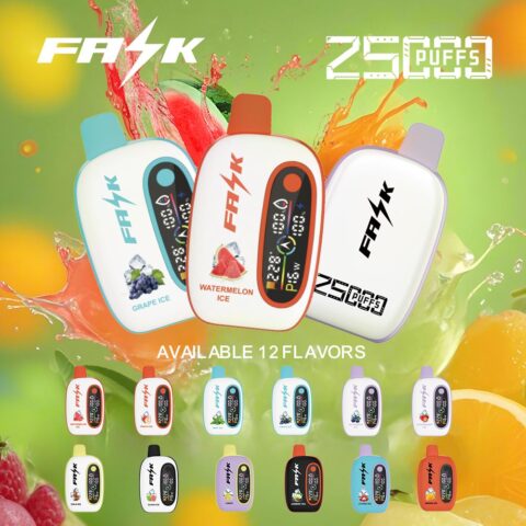 DE016 25000 Puffs Disposable Vape met LED-scherm en instelbare luchtstroom oplaadbaar ATVS E-sigaret Disposable