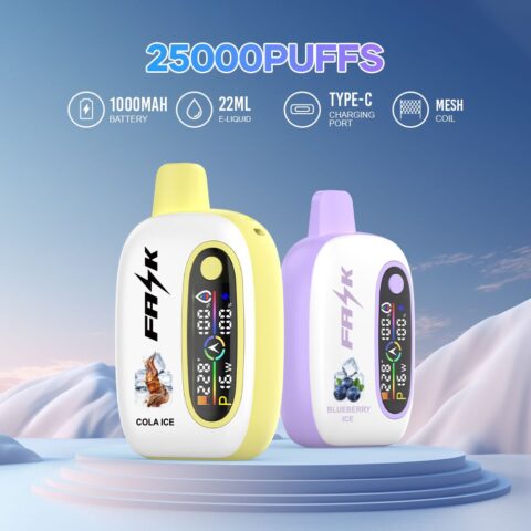 DE016 25000 Puffs Disposable Vape met LED-scherm en instelbare luchtstroom oplaadbaar ATVS E-sigaret Disposable