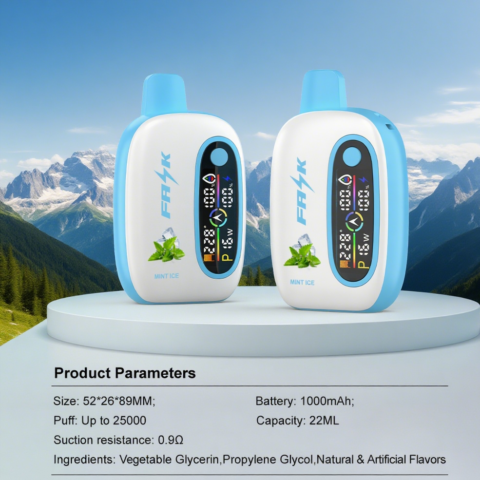 DE016 25000 Puffs Disposable Vape met LED-scherm en instelbare luchtstroom oplaadbaar ATVS E-sigaret Disposable