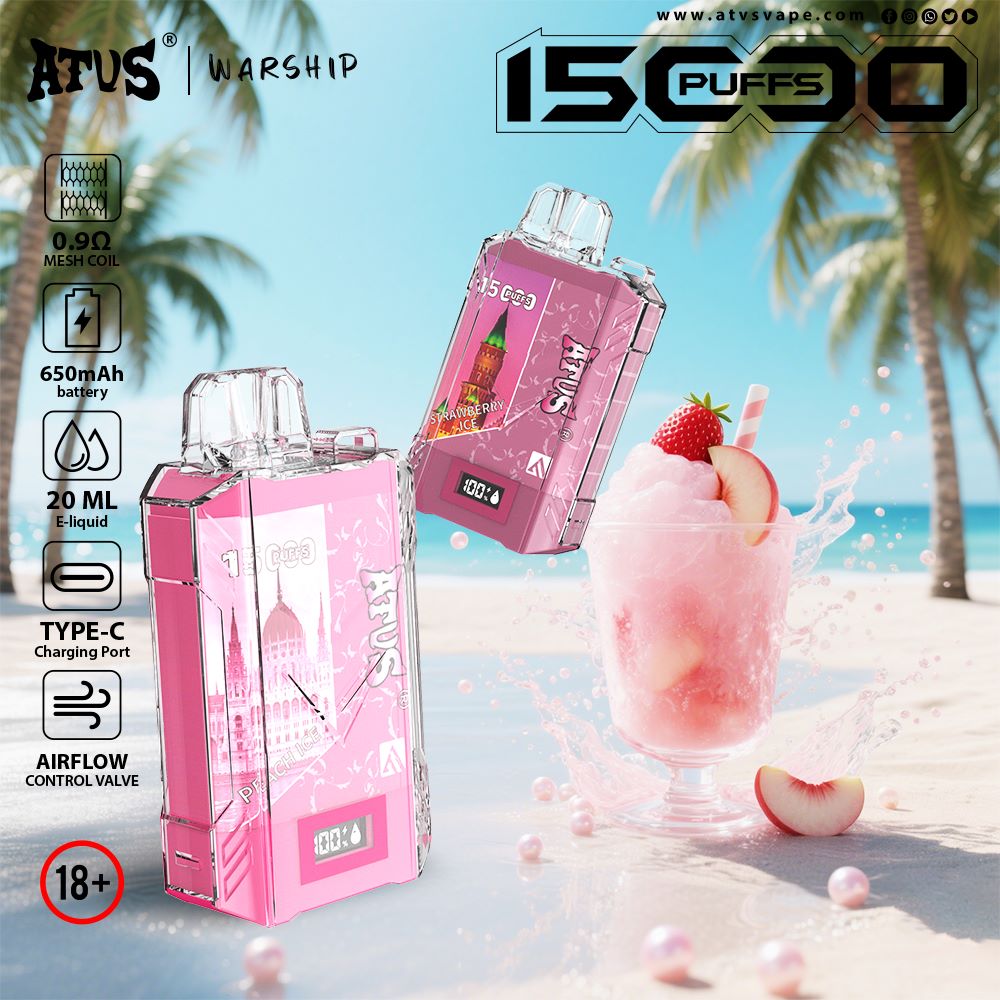 DE017 Vaper Desechable Puffs 15000 Caladas Vapers ATVS Vape