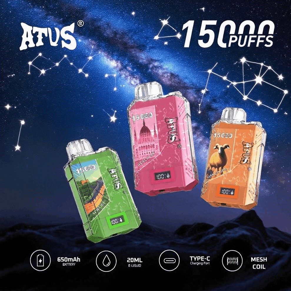 DE017 Vaper Desechable Puffs 15000 Caladas Vapers ATVS Vape