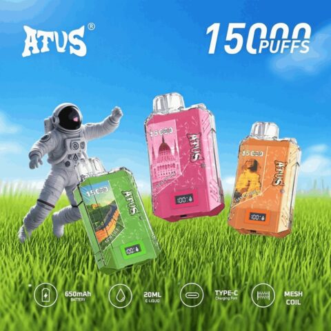 DE017 Wegwerp Vape 15000 Puffs met LED-scherm en instelbare luchtstroom