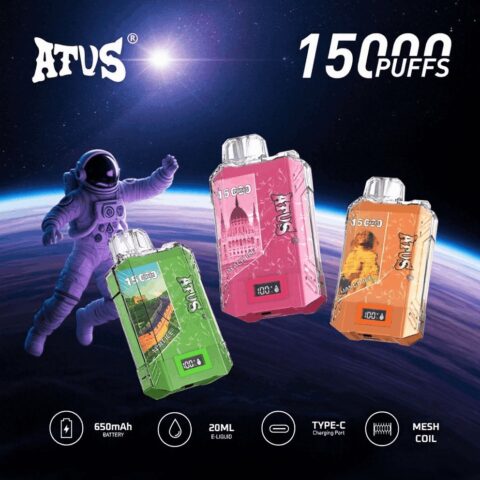 DE017 Wegwerp Vape 15000 Puffs met LED-scherm en instelbare luchtstroom