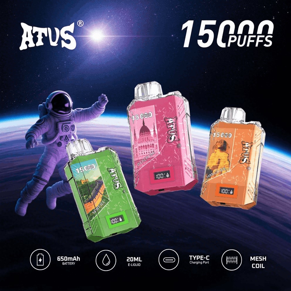 DE017 Vaper Desechable Puffs 15000 Caladas Vapers ATVS Vape
