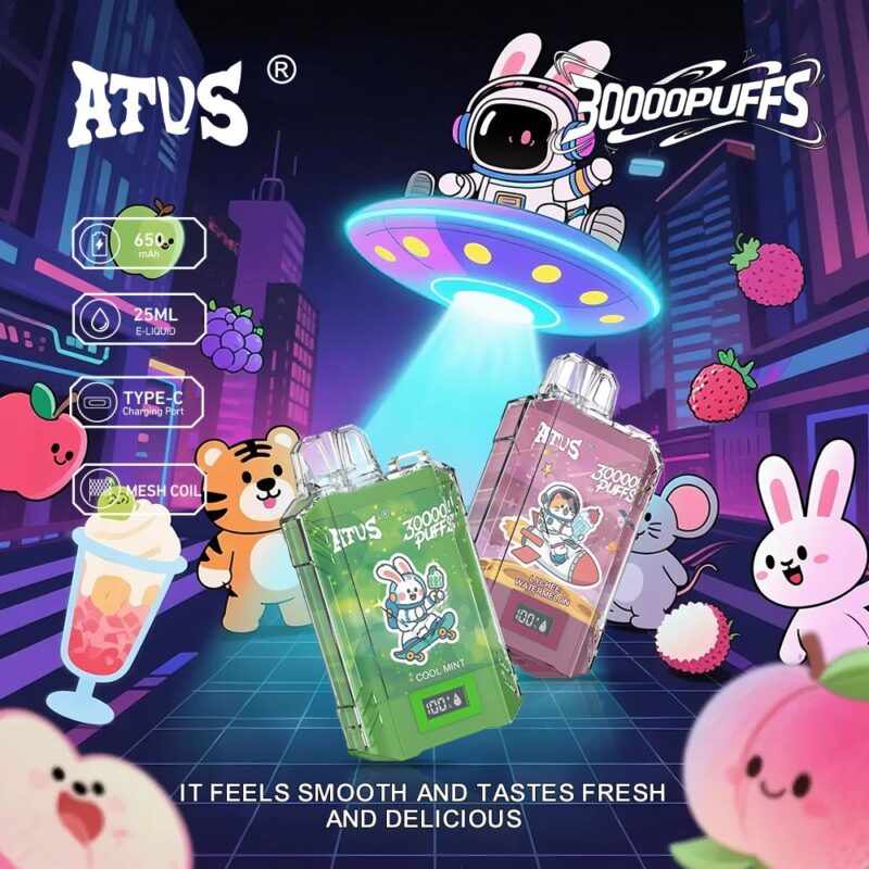 30000 Puffs Wegwerp Vape Met LED-scherm en instelbare luchtstroom Oplaadbare Hot Sale Dual Flavors Vape iplay ATVS Oplaadbare Wegwerp E-sigaret Bursting Dual Mesh Coil Fruitsmaken 15000 puff vape video wegwerp vape