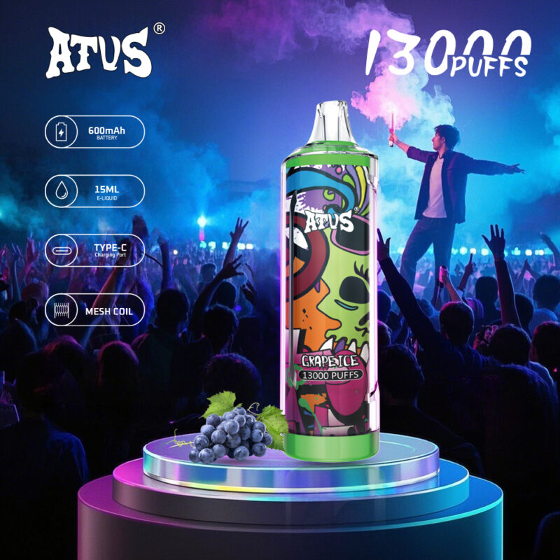 Wegwerp Vape 13000 Puffs Oplaadbaar Hot Sales Originele Fabriek E-sigaret 13K Puffs 600mAh Vape EU Europa Duitsland Nederland ATVS ATUS Disposables