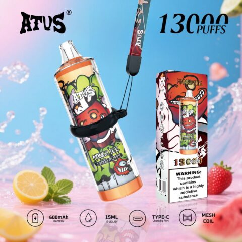 DE018 Wegwerp Vape 13000 Puffs ATVS Vape Wegwerp E-sigaret