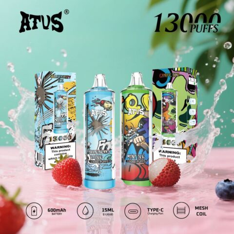 DE018 Wegwerp Vape 13000 Puffs ATVS Vape Wegwerp E-sigaret