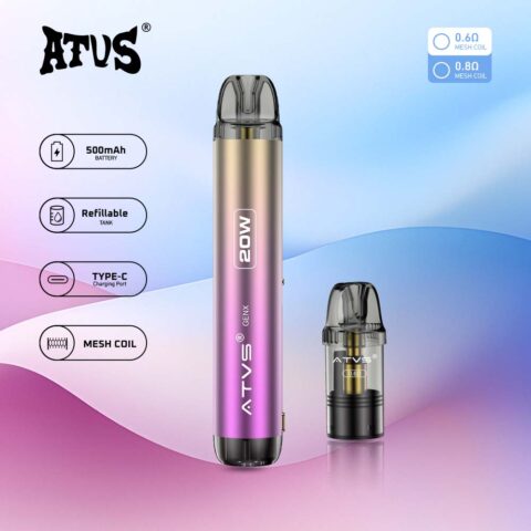 DE020 Navulbaar Pod Kit-systeemapparaat met instelbare luchtstroom MTL RDL ATVS Vape