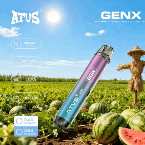 DE020 Navulbaar Pod Kit-systeemapparaat met instelbare luchtstroom MTL RDL ATVS Vape