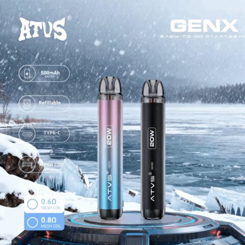 DE020 Navulbaar Pod Kit-systeemapparaat met instelbare luchtstroom MTL RDL ATVS Vape