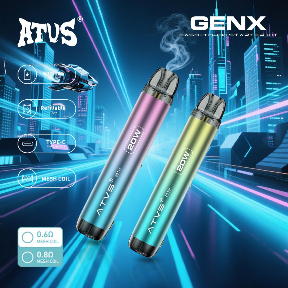 DE020 Navulbaar Pod Kit-systeemapparaat met instelbare luchtstroom MTL RDL ATVS Vape