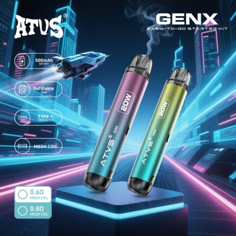 DE020 Navulbaar Pod Kit-systeemapparaat met instelbare luchtstroom MTL RDL ATVS Vape