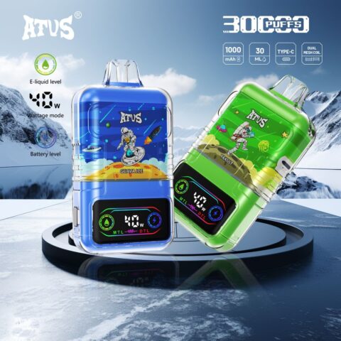 DE021 Wegwerp Vape 30000 Puffs met LED-scherm en instelbare luchtstroom MTL DTL ATVS E-sigaret Disposable