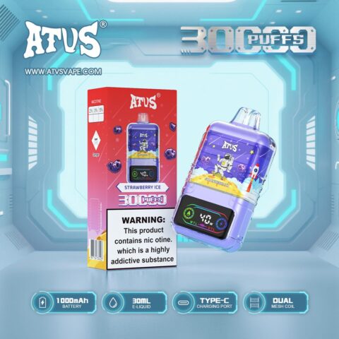 DE021 Wegwerp Vape 30000 Puffs met LED-scherm en instelbare luchtstroom MTL DTL ATVS E-sigaret Disposable