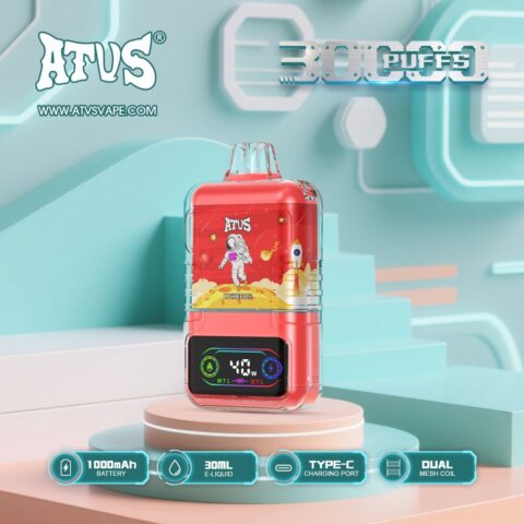 DE021 Wegwerp Vape 30000 Puffs met LED-scherm en instelbare luchtstroom MTL DTL ATVS E-sigaret Disposable