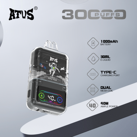 DE021 Wegwerp Vape 30000 Puffs met LED-scherm en instelbare luchtstroom MTL DTL