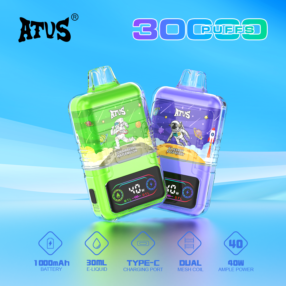 DE021 Wegwerp Vape 30000 Puffs met LED-scherm en instelbare luchtstroom MTL DTL