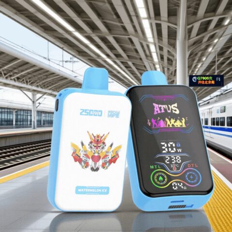 DE022 Wegwerp Vape 25000 Puffs met volledig scherm, oplaadbaar en instelbare luchtstroom ATVS E-sigaret Disposable