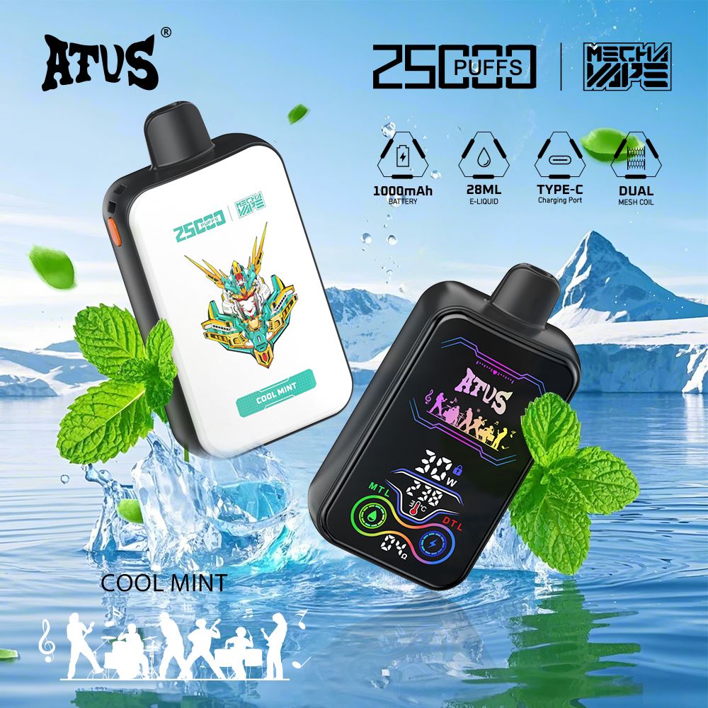 DE022 Wegwerp Vape 35000 Puffs met volledig scherm, oplaadbaar en instelbare luchtstroom ATVS E-sigaret Disposable