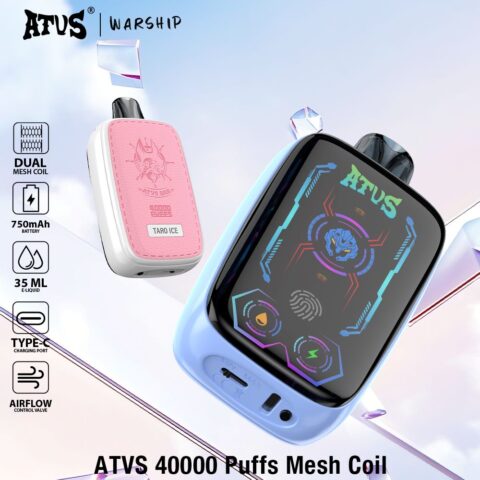 DE023 Wegwerp Vape 40000 Puffs met volledig scherm oplaadbaar en instelbare luchtstroom