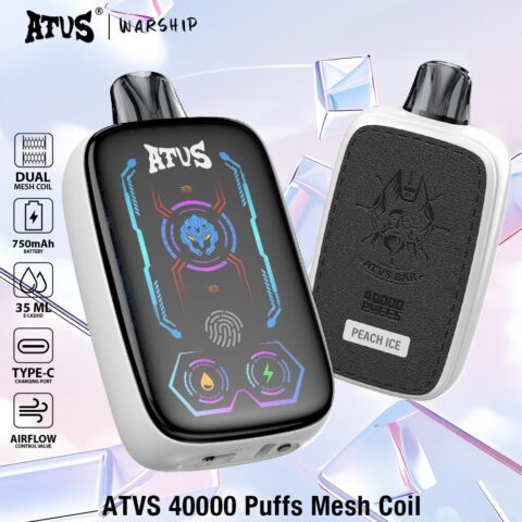 DE023 Wegwerp Vape 40000 Puffs met volledig scherm oplaadbaar en instelbare luchtstroom