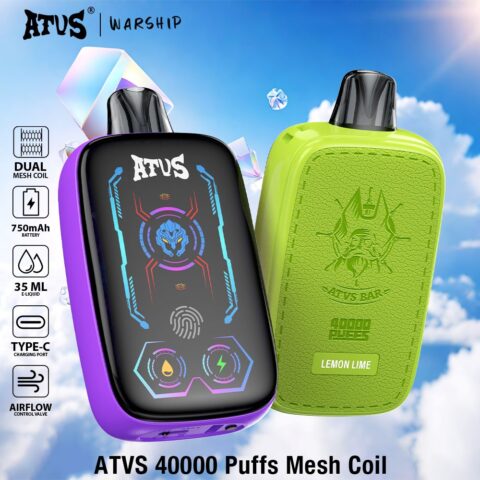 DE023 Wegwerp Vape 40000 Puffs met volledig scherm oplaadbaar en instelbare luchtstroom