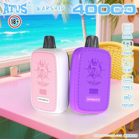 DE023 Wegwerp Vape 40000 Puffs met volledig scherm oplaadbaar en instelbare luchtstroom