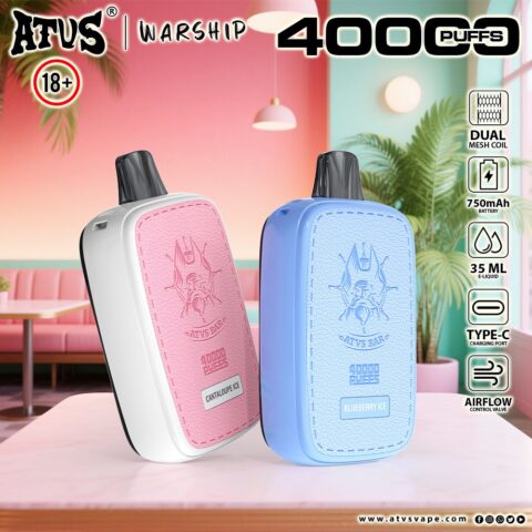 DE023 Wegwerp Vape 40000 Puffs met volledig scherm oplaadbaar en instelbare luchtstroom